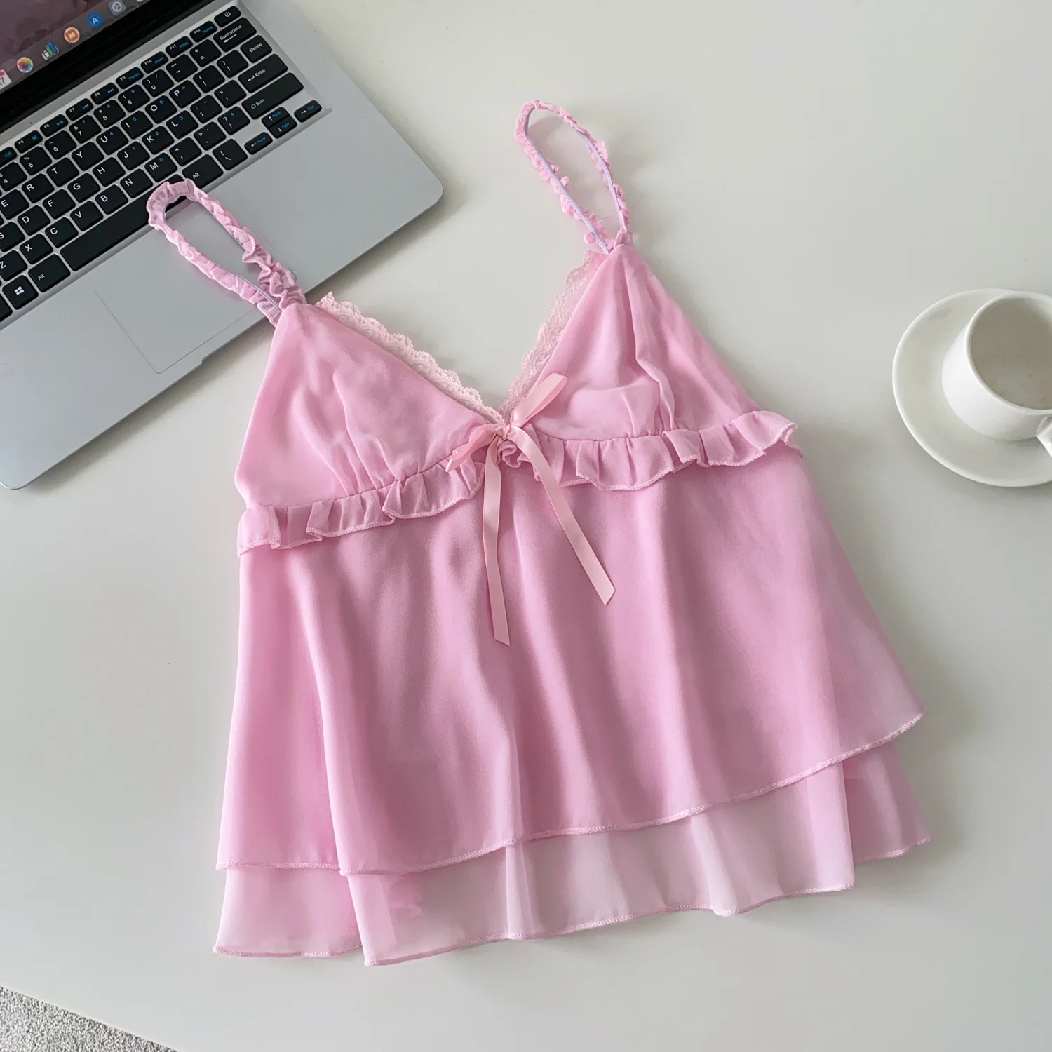 

Винтажная элегантная шифоновая блузка без рукавов с открытой спиной, модная рубашка, повседневная женская рубашка феи