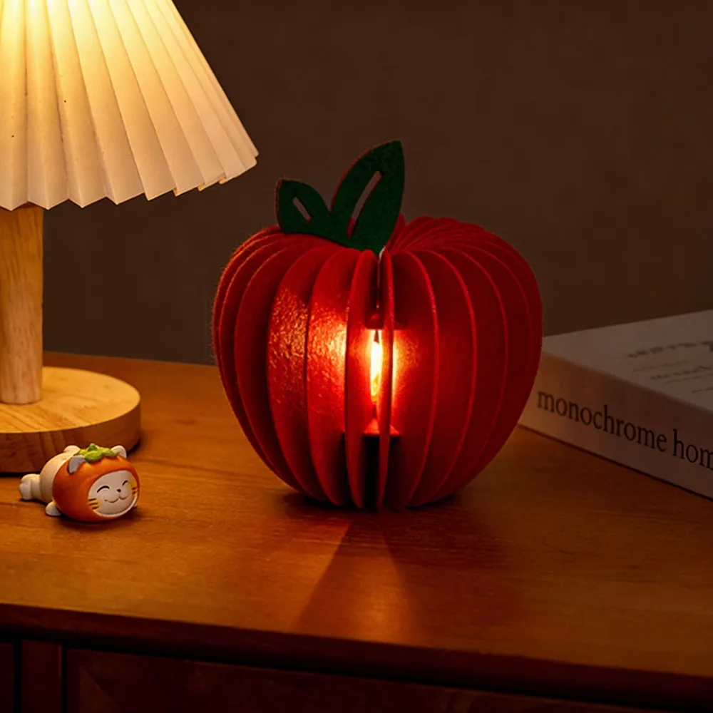 

Non-woven Fabric New Year Decoration with LED Light Honeycomb Ball Gourd Lantern Ornament Lucky Charm Spring Festival Ornament