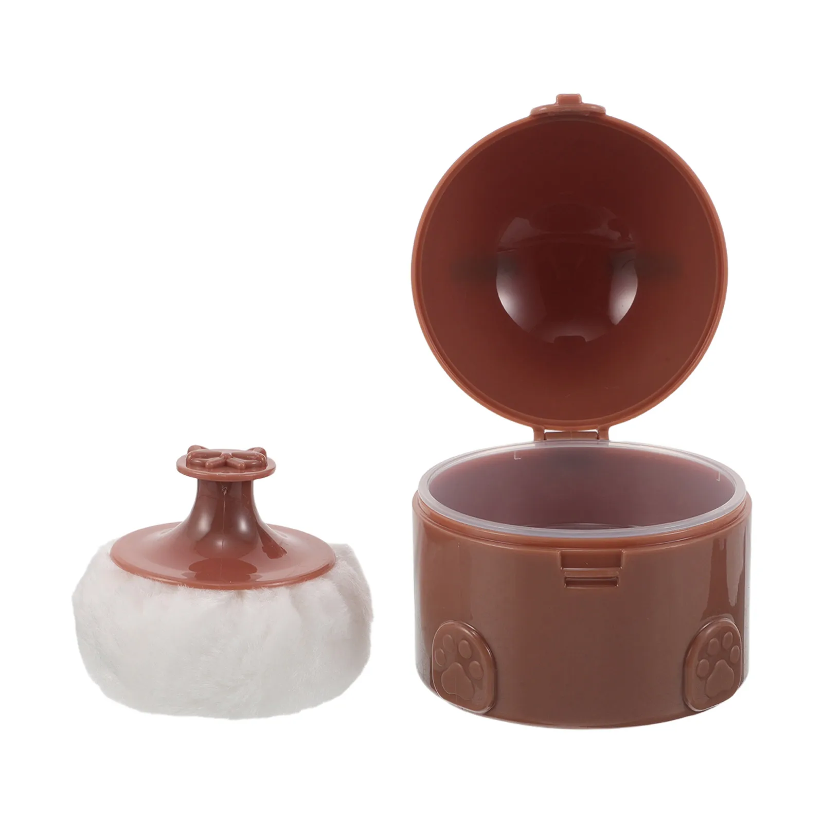 

Baby Puff Box Loose Powder Face Makeup Container Dusting Holder Compact Case Soft