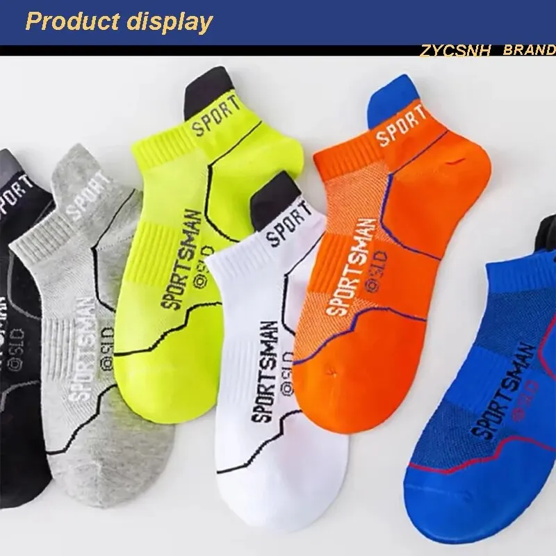 10Pairs High Quality Men Ankle Socks Breathable Cotton Sports Socks Mesh Casual Athletic Summer Thin Cut Short Sokken Size 38-44