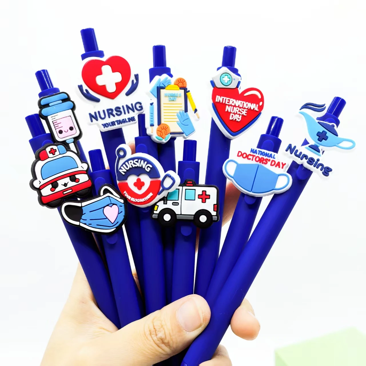 

10 шт., креативная медицинская ручка, шариковая ручка ко Дню медсестры, простая стильная подарочная ручка для врача, случайный выбор