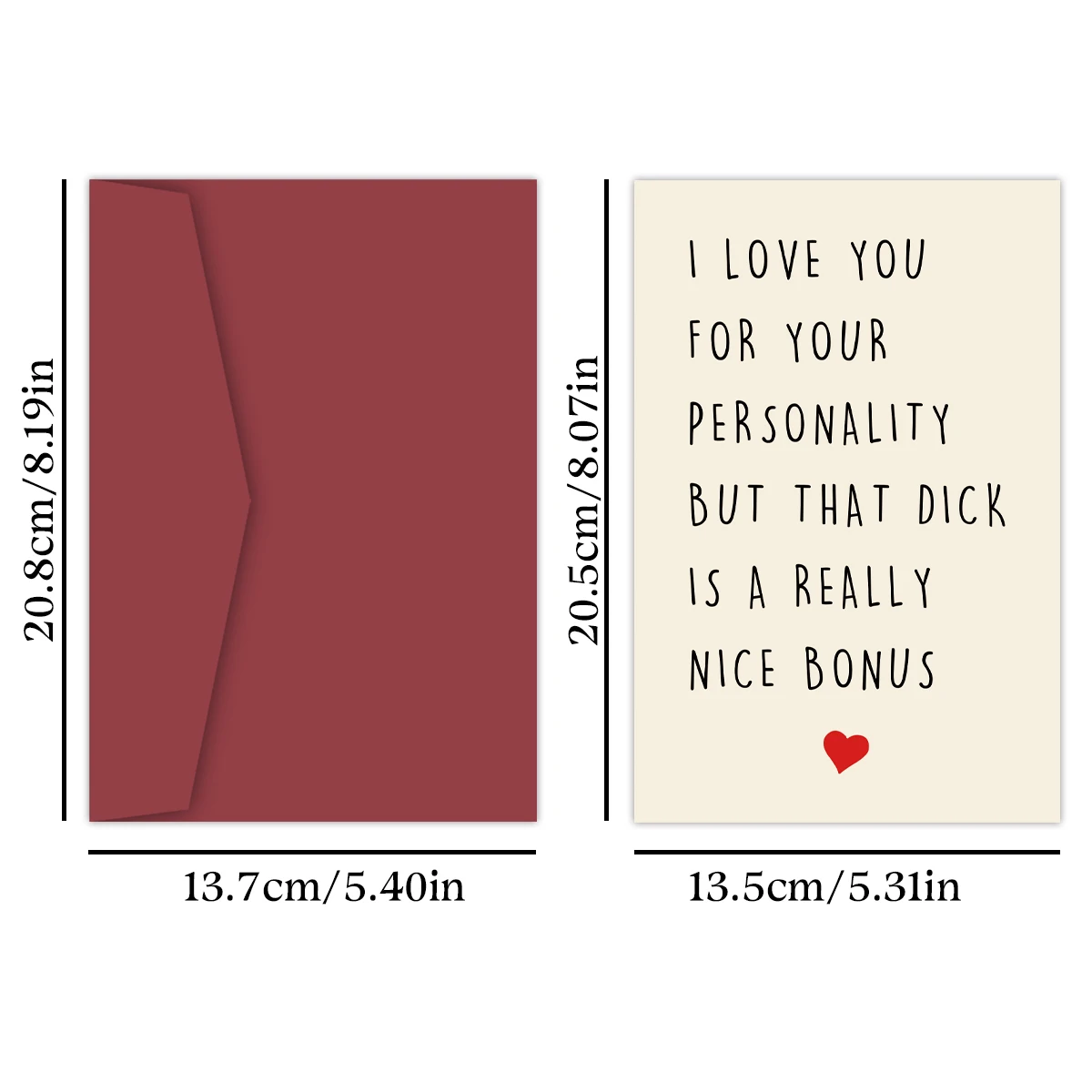 1PC Special Anniversary Card,Funny Rude Dirty Birthday Card For Husband Boyfriend,Personalized Greeting Card for Valentine's Day