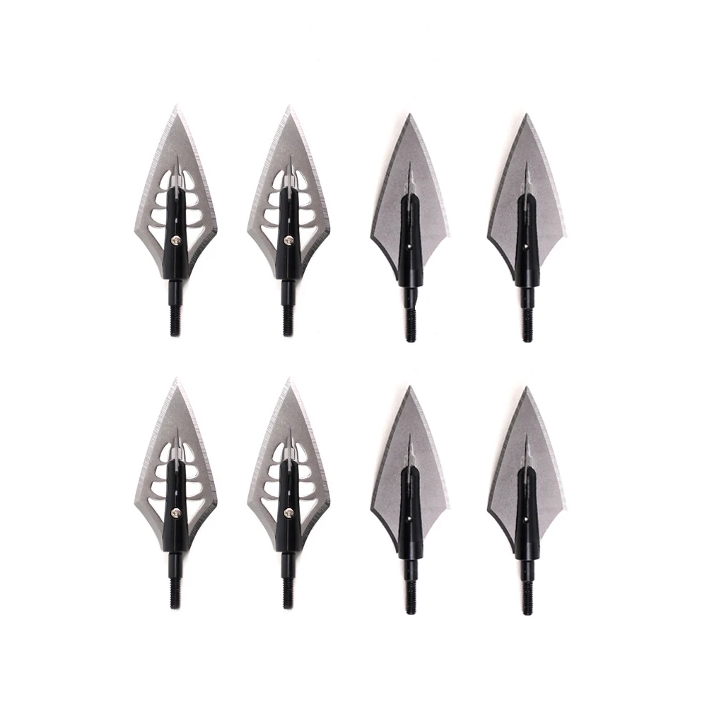 

6/12pcs 150/170 grain Archery Arrowhead Stainless Steel Broadhead Target Point Tips Hunting Bow Arrow Shooting Accessory