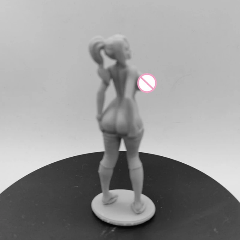 Resin Figure Girl 1/24 Scale 75mm Vertical Height Assemble Miniatures Model Kit Unassembled Unpainted Diorama Toys