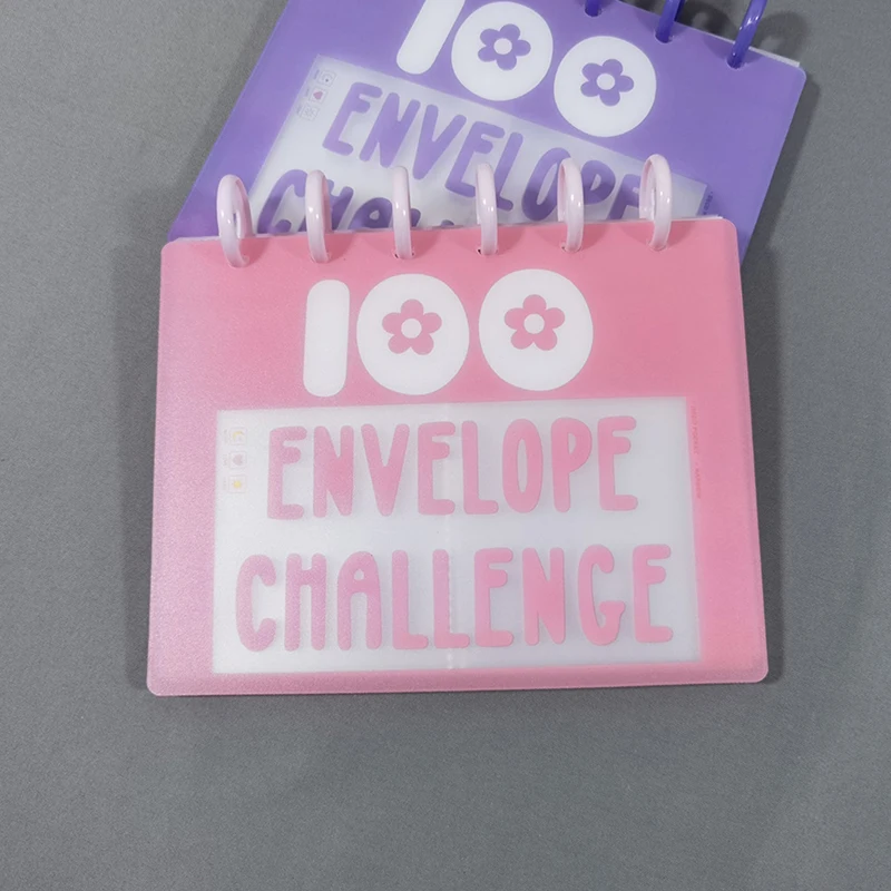 100 Envelope Challenge Binder Savings Challenges Loose-Leaf Binder Budget Binder Kit Gift