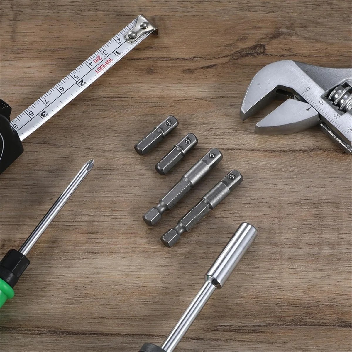 

Popular_8 Pieces 1/4 Hex to 1/4 Square Socket Adapter