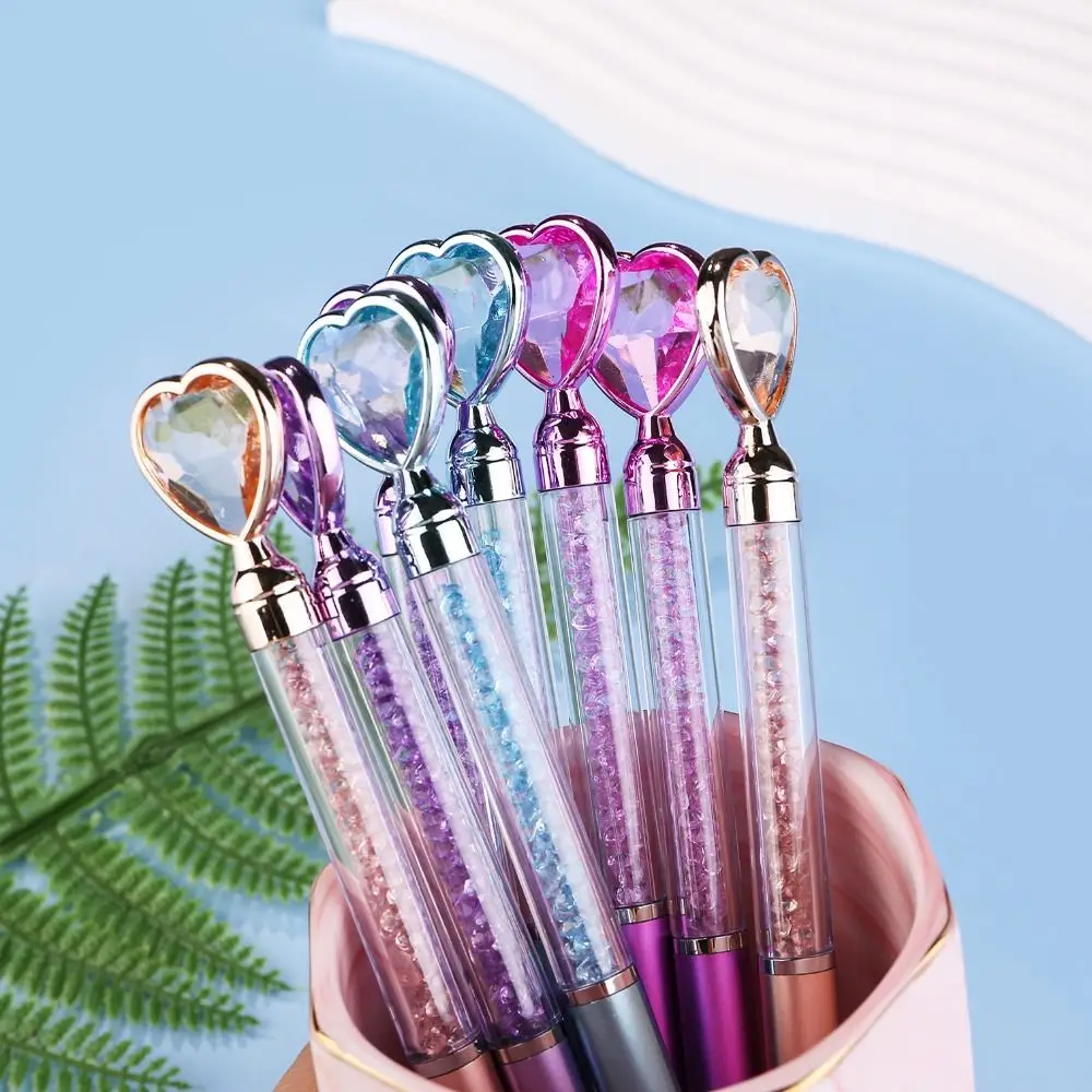 

Creative Metal Crystal Pen Student Gifts Color Rancom Metal Ballpoint Pen Office Material Gift Big Diamond
