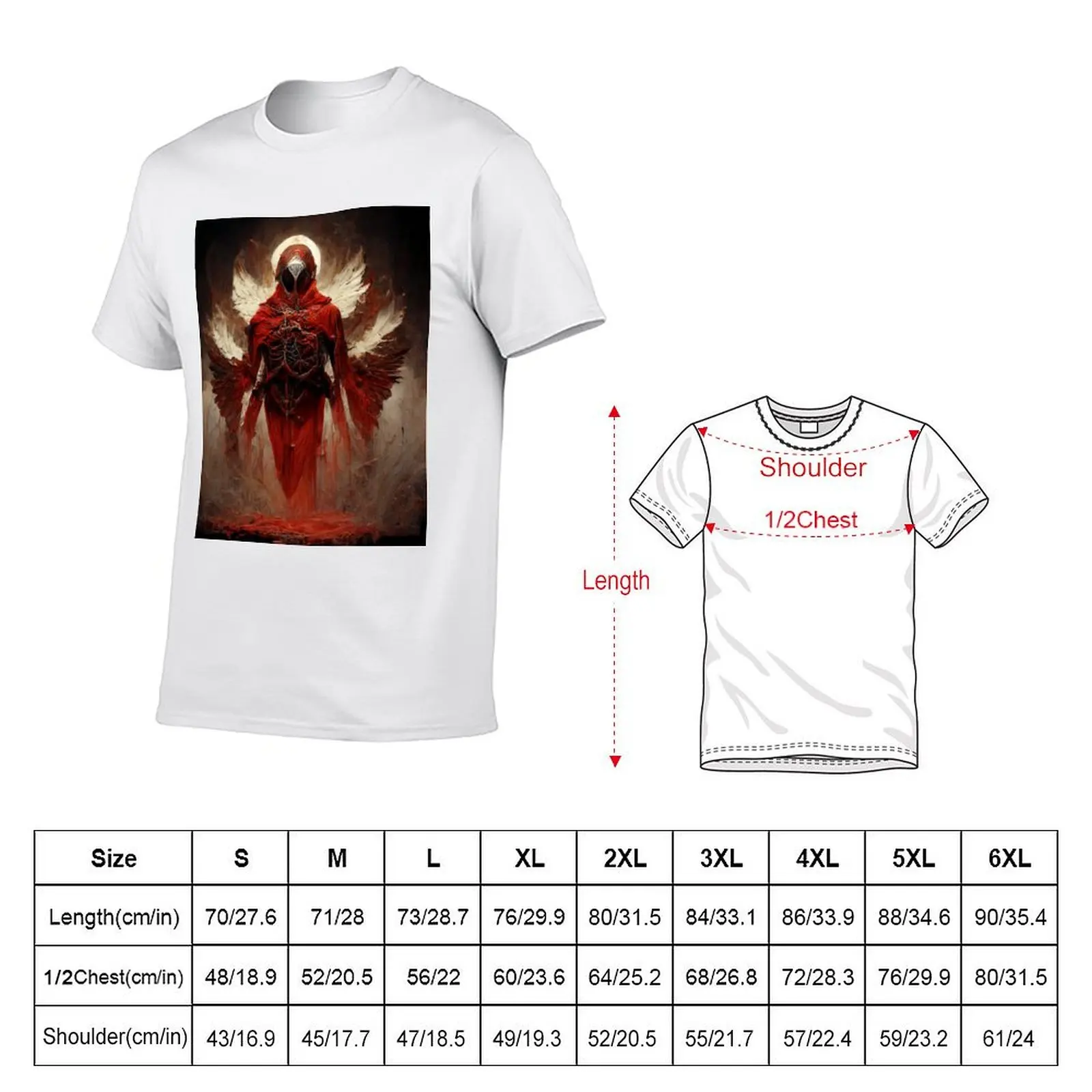 Crimson Seraph T-Shirt Classic Print Short Sleeve Shirt