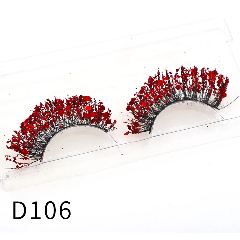 Halloween Style Dreamy Sequins Glitter False Eyelashes