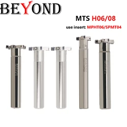 BEYOND MTS 45-H8-C20-150 25-H8-C16-150 T Shape Cutter MPHT06 SPMT04 Insert Milling Cutting Holder face End Mills Disc Slotted