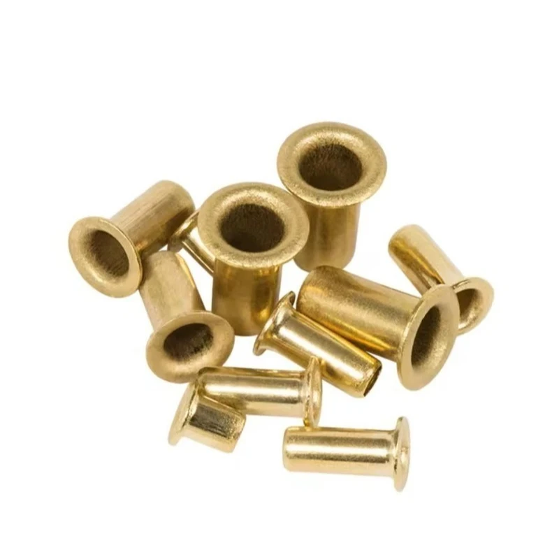 

Hollow Brass Tubular Rivets - M0.9-M6 Single Tube Fasteners for Electronics Components, Hardware Parts & Craft Assemblies