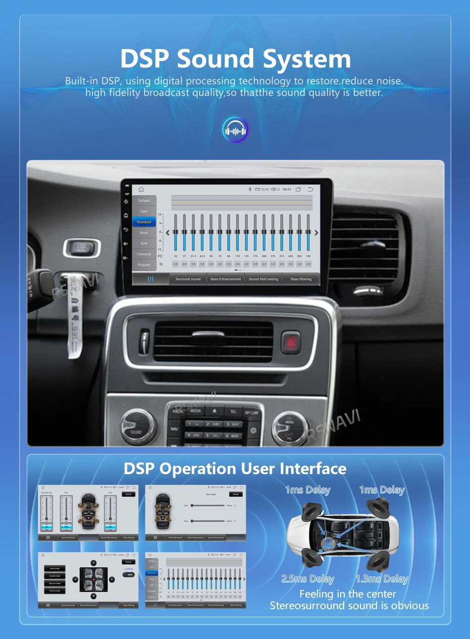 Android 16 Carplay Auto 2K Bildschirm Autoradio Multimedia-Player für Volvo S60 V60 2011 - 2020 Head Unit 360 2Din Autoradio Stereo – Detail 14