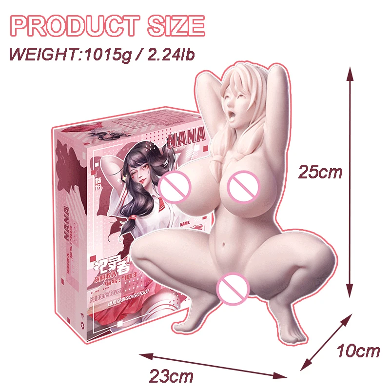 Full Body Anime Sex Doll Realistic Vagina Male Masturbators Cup Adult Sex Masculino Silicone Kawaii Pocket Pussy for Men Sexshop