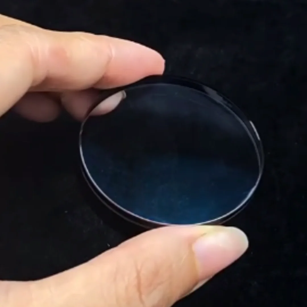 Objectif de télescope réfracteur 29,85 mm F64,79 collé, revêtement vert, noirci, kit DIY, lentille en verre pour télescope astronomique binoculaire