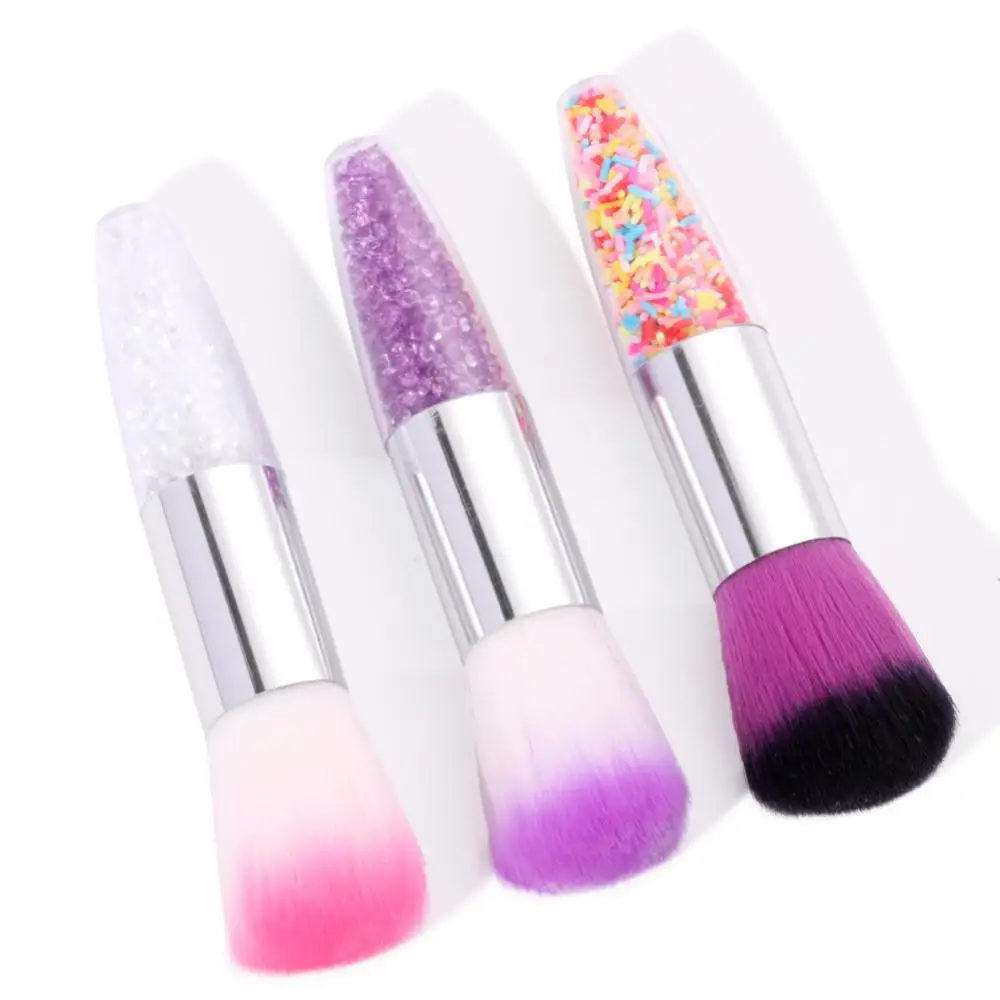 2/4/6PCS Face Easy To Use Makeup Brush Comfortable Grip Crystal Handle Makeup Brush Top-rated Beauty Products