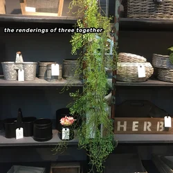 120cm Green Silk Artificial Ivy Fake Hanging Vine Leaf Plant Vine Garland Home Bathroom Garden Wall Party Decoration