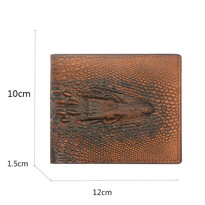 클래식 남성용 짧은 카드홀더 악어 패턴 지갑, 사진 홀더, 심플한 남성용 지갑, 머니 클립, 고품질, 신제품
