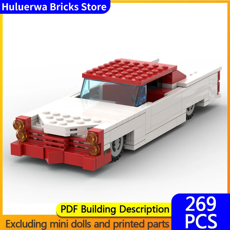 

Модель скоростного гоночного автомобиля MOC, строительные кирпичи, DeVille, классический роскошный автомобиль, модульная технология, детский праздничный подарок, сборный игрушечный костюм