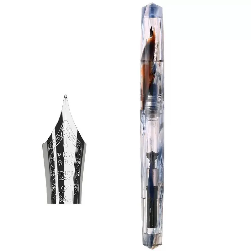 pluma-estilografica-penbbs-491-de-resina-acrilica-sin-clip-f-05mm-punta-hecha-a-mano-boligrafos-de-tinta-para-escritura-de-oficina-suministros-de-oficina