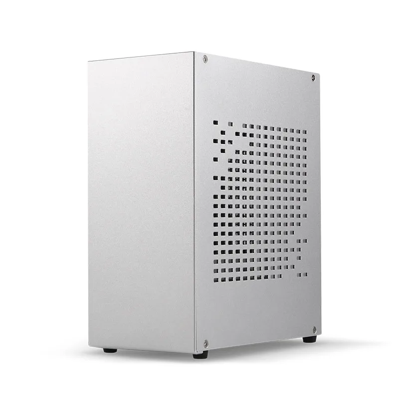 4.3L All Aluminum Mini ITX Gaming PC Case Portable Backpack Size Supports Graphics Card & Small 1U Flex PSU SFF Desktop Chassis