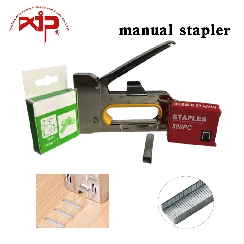 

Manual Nail Gun DIY Furniture Construction Stapler Upholstery Staple Gun for Home DIY Decorative Nail Gun Decor Carpentry Tools