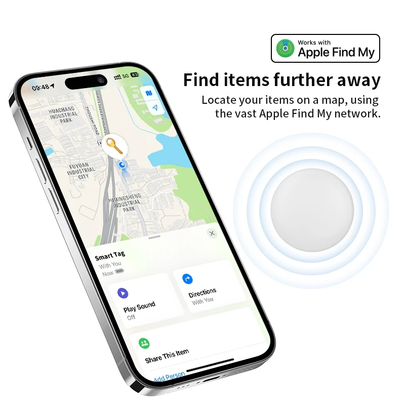 Etiqueta inteligente para apple Airtag, rastreador de posición GPS, rastreador de llaves para niños, dispositivo localizador dedicado para Apple