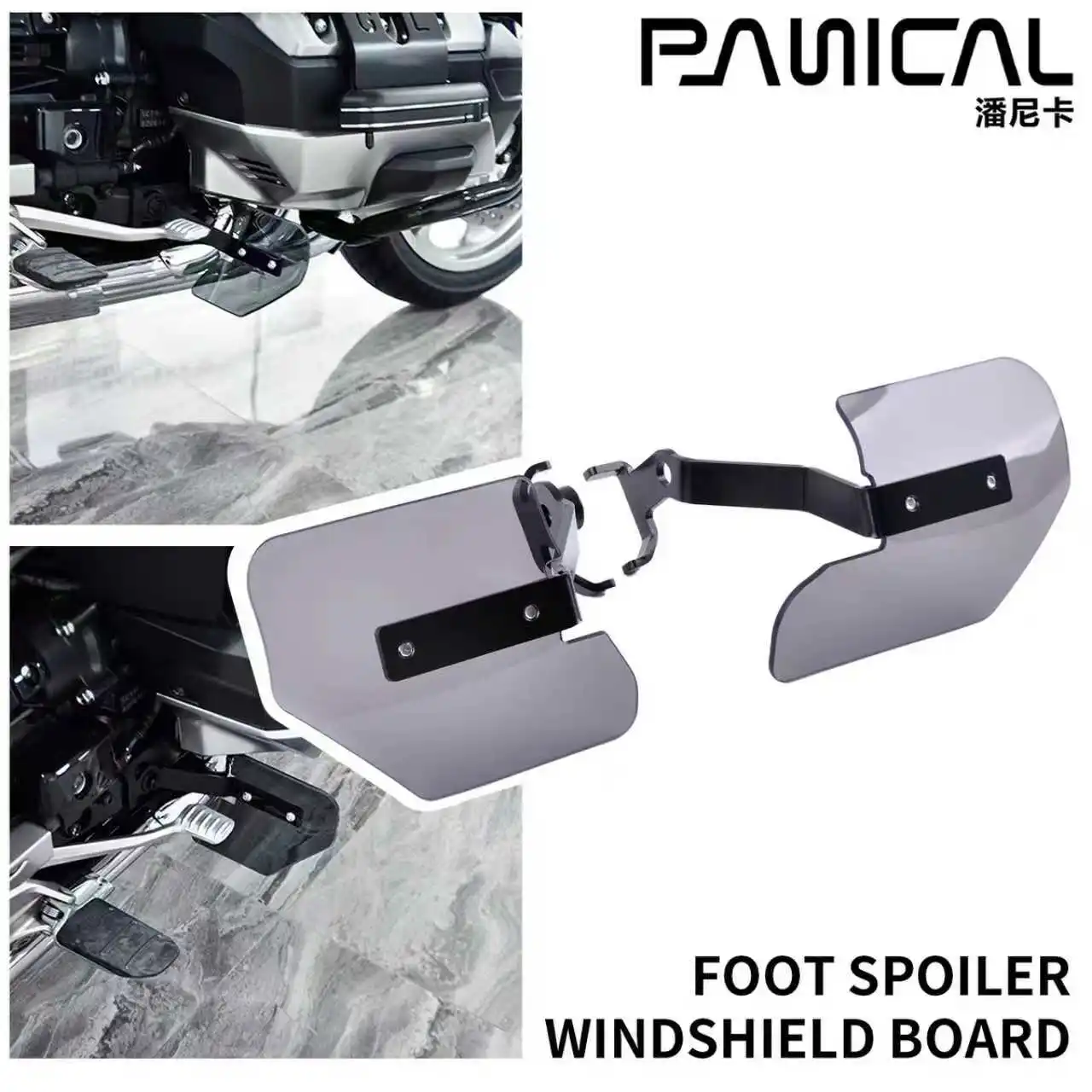 

Panical Foot Spoiler Windshield Foot shield Air deflector Motorcycle Fairing For Honda Goldwing GL1800 F6B 2018-2025