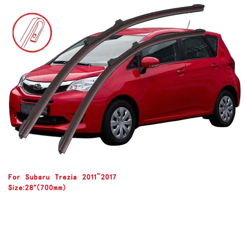 For Toyota Ractis Verso-S Space Subaru Trezia XP120 2011~2017 Front Wiper Blades Windshield Windscreen Window Brushes Accessorie