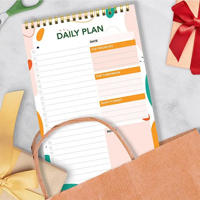 Lista delle cose da fare Blocco note Abitudine Tracker Planner accademico Notebook Organizzatore quotidiano per studenti Blocco note giornaliero a spirale per lavoro