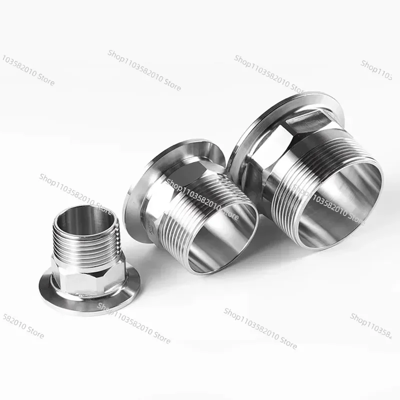 DN20/25 3/4 NPT Stainless Steel Sanitary Fitting, Whole House Water Filter Softener Pipe Connector