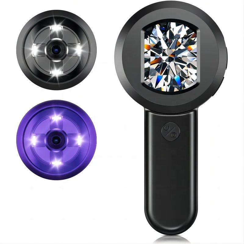 

High Quality Magnifying Glass 100X with 8 LED Light 2 Inch Screen Digital Magnifying Glass