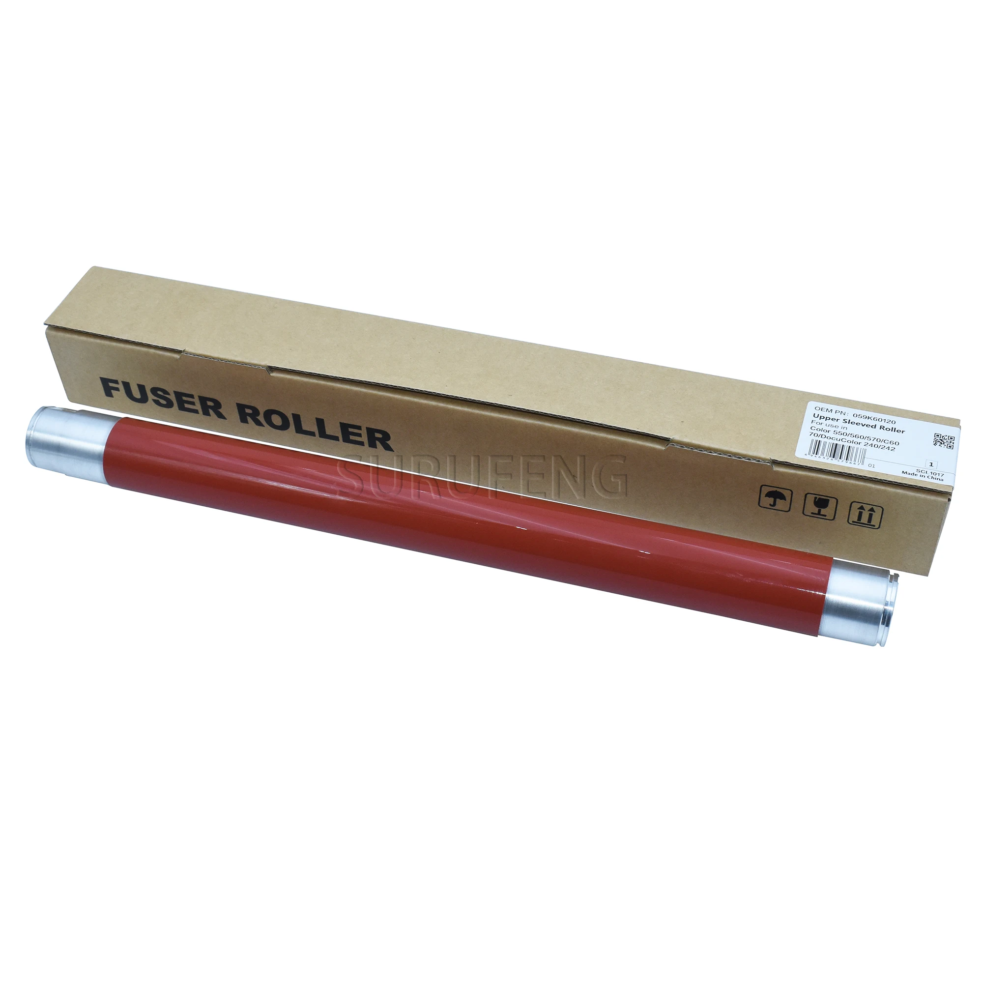 para Cet Superior Fuser Rolo para Xerox Cor 550 560 570 C60 C70 Aquecimento Rolo