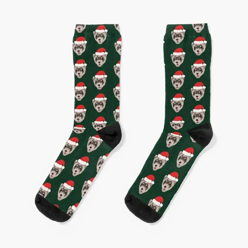 

Christmas Ferret Socks heated kawaii valentine gift ideas Crossfit Socks For Men Women's