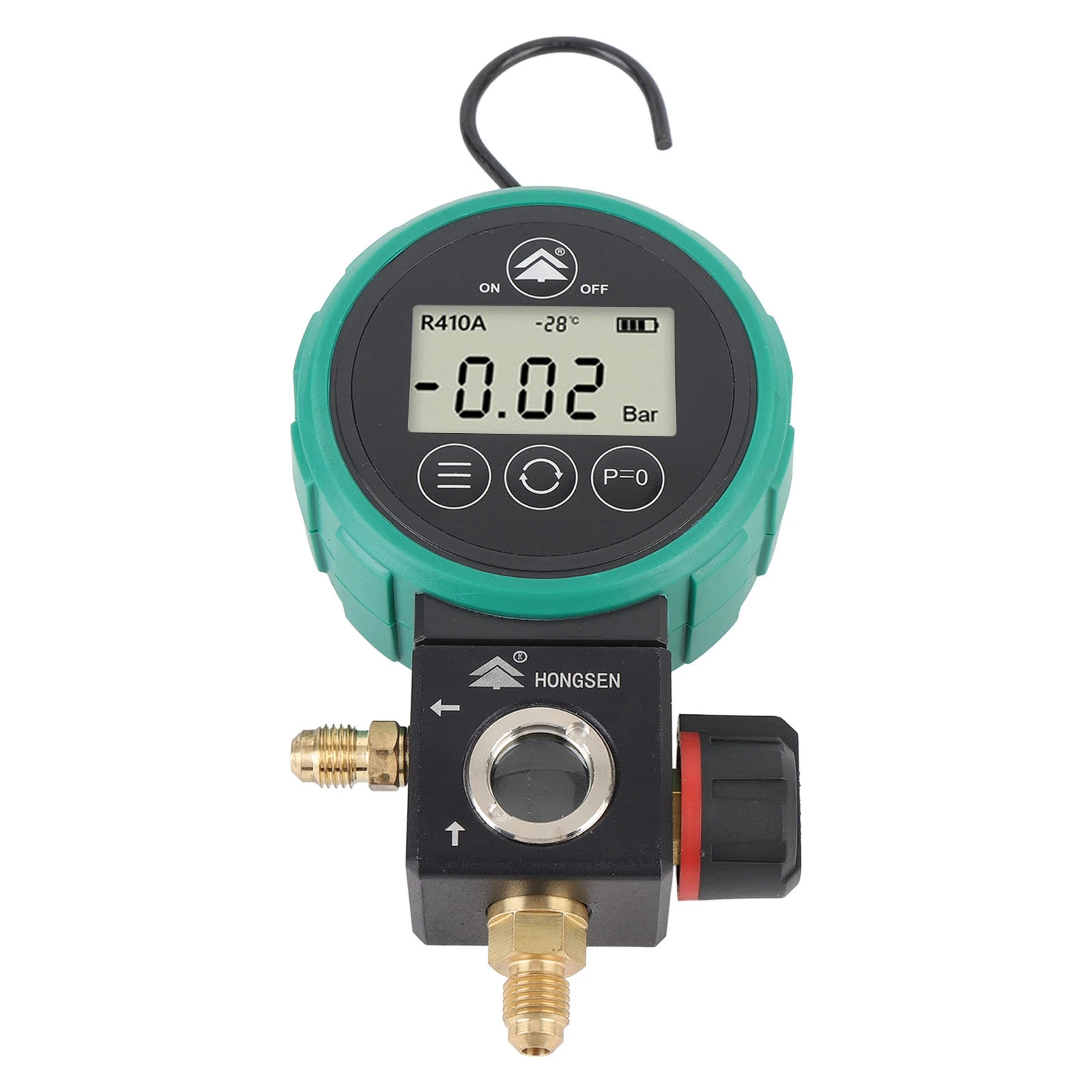 

Digital HVAC Gauge Ball Valve Stable HVAC Vacuum Gauge Tester Multifunctional Timed Shutdown for Air Conditioning Fluoridation