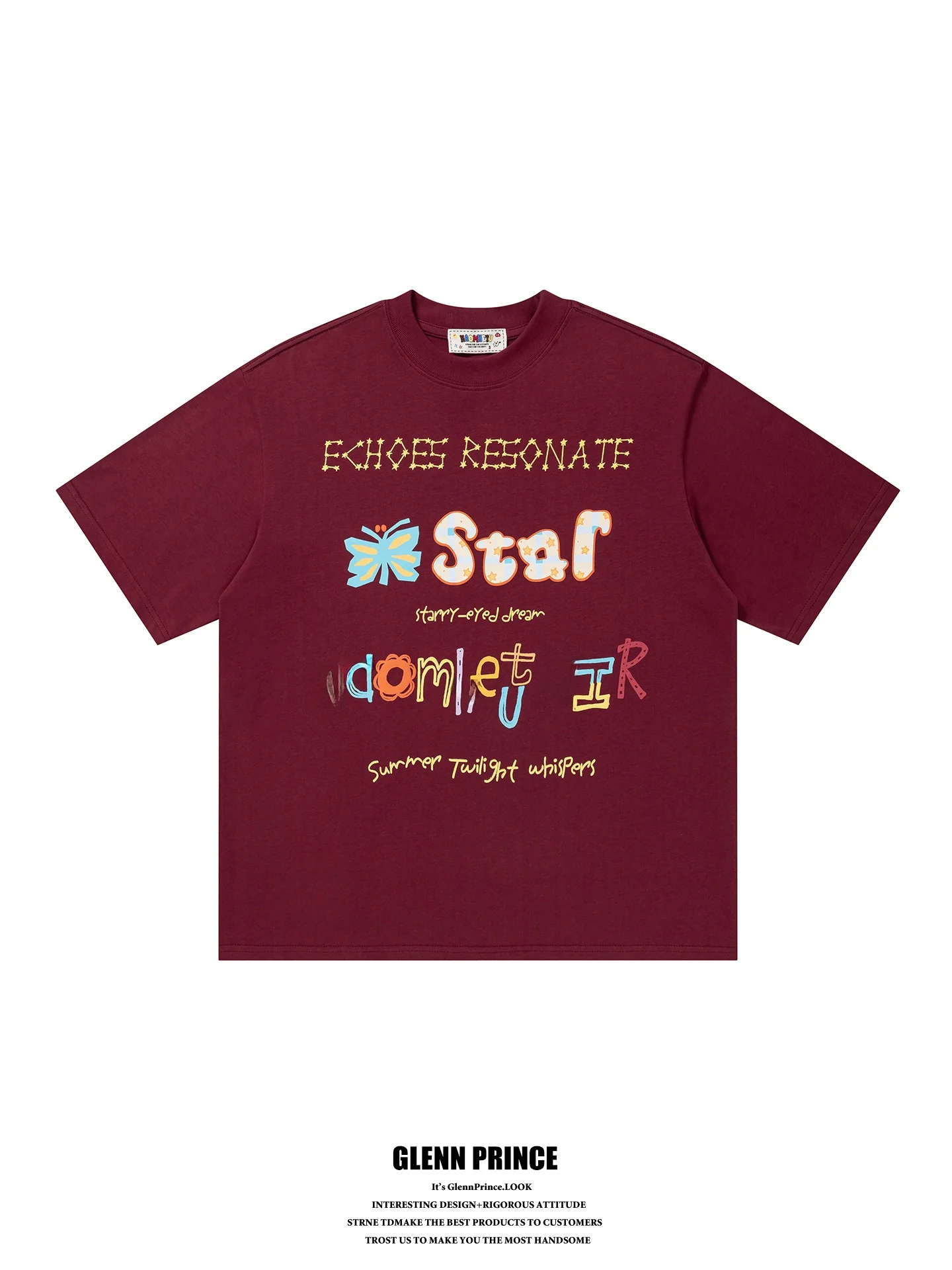 

GPstudio New Trendy Brand Letter Print Short Sleeve T-Shirt Men Casual Summer Oversize Couple Tops Cotton Youth Fashion