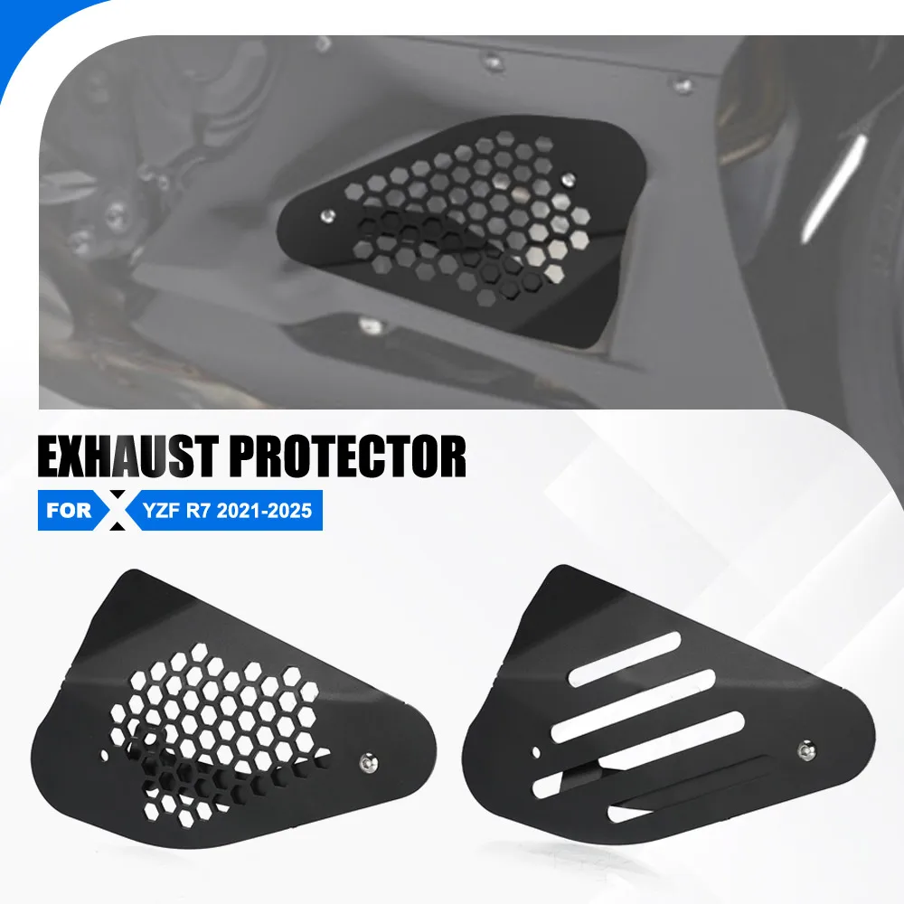 

YZF R7 2021-2022-2023-2024 2025 Exhaust Pipe Protector Heat Shield Cover Guard Anti-scalding Exhaust Cover For YAMAHA YZF-R7