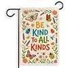 [12X18] Be Kind to All Kinds Garden Flag, Butterfly Pollinator Garden Flag, Double Sided Nature Garden Flag, Outdoor Welcome cci