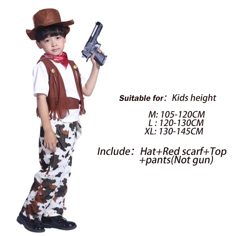 Halloween Party Cowboy Costume For Cowboy Boys And Girlsme Pretty Cowgirl Cosplay Western Dress Suit Carnival West Cowboy