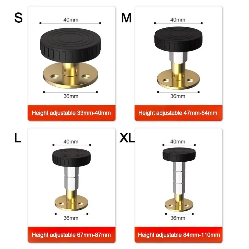 Adjustable Furniture Legs Threaded Bed Frame Anti-Shake Headboard Stoppers Fixer for Cabinets Sofas Prevent Loosening Bedside