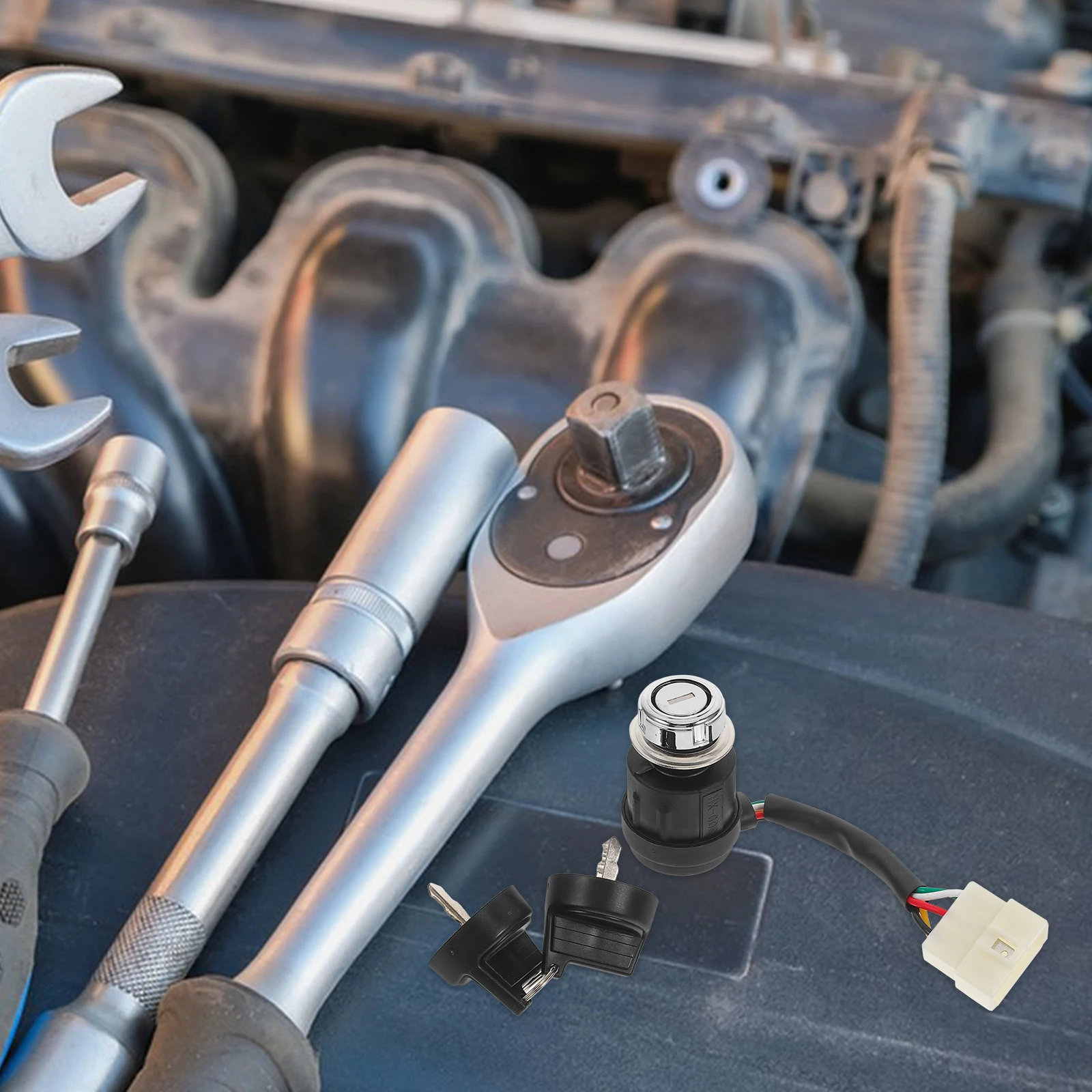 

Замена переключателя зажигания автомобиля, прочный переключатель стартера автомобиля, легкий, простая установка, надежный стартер зажигания для автомобиля