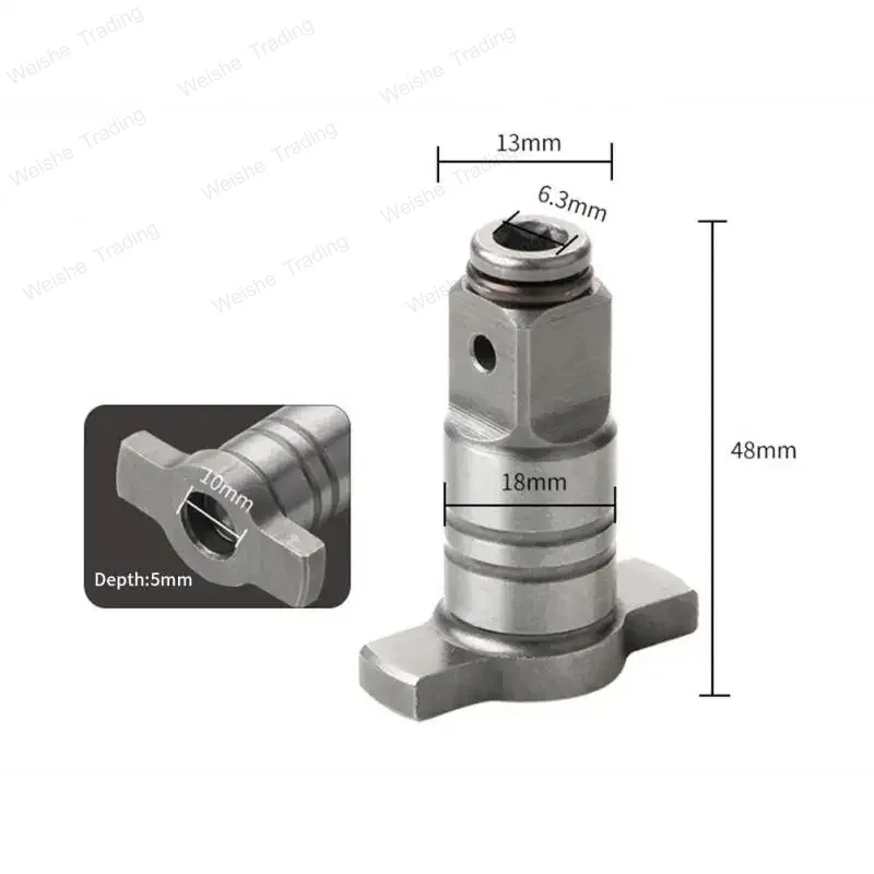 

18V Electric Brushless Impact Wrench Shaft Accessories For Socket Bit Drill Hole Single Dual Use Adapter Power Tools Parts