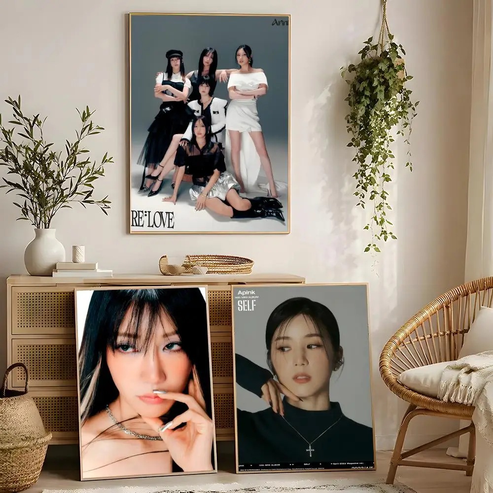 K-pop Group Apink Poster Poster Self-adhesive Art Waterproof Paper Sticker Coffee House Bar Room Wall Decor - view 3