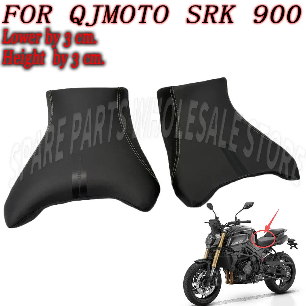 Lower 30mm Motorcycle Seat Lowering Pad Comfort Ride Seat Cushion Height For SRK900 QJMOTO SRK 900 900SRK QJ900SRK by 3 cm