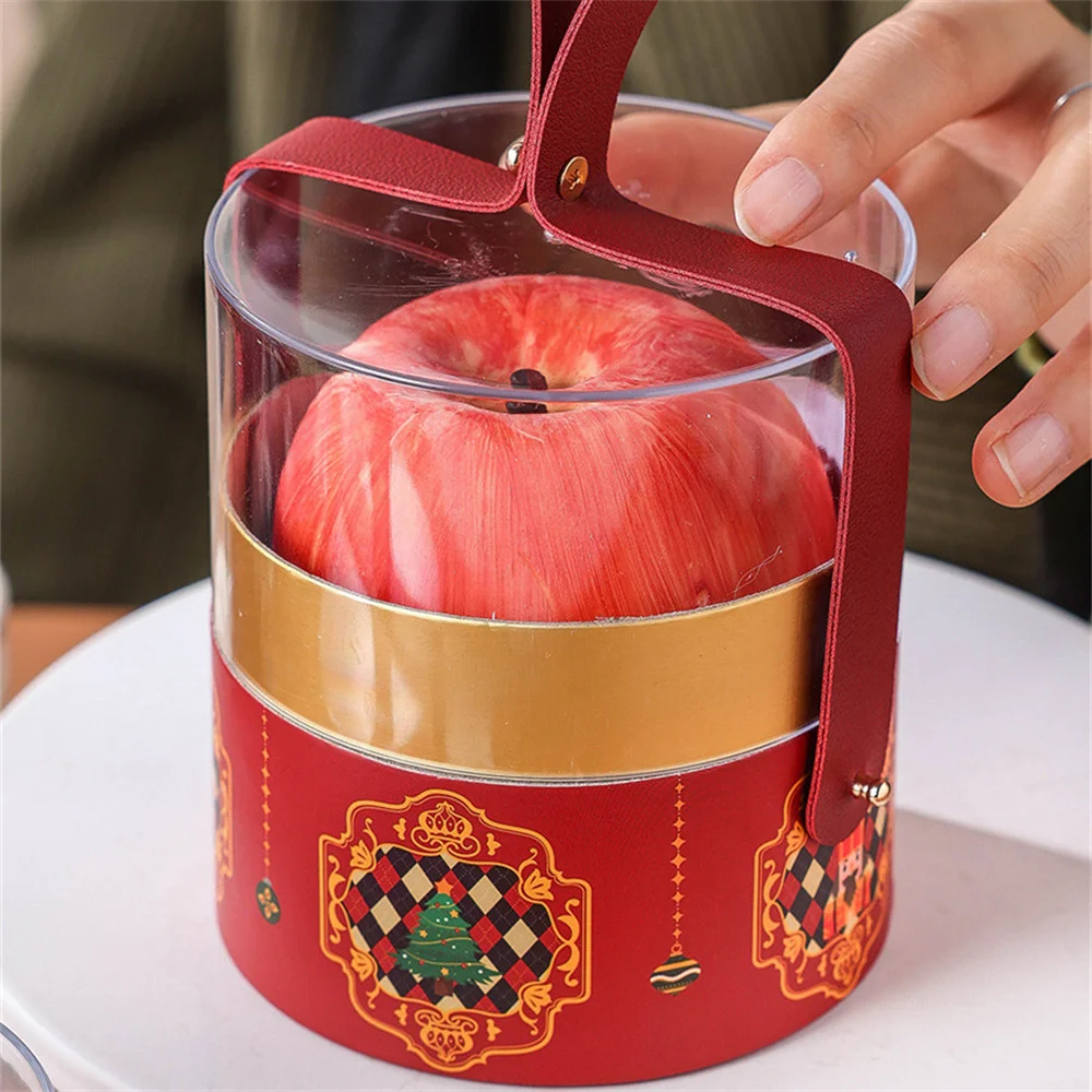 Christmas Decoration Packaging Box Portable Bucket For Xmas Peaceful Fruit Gift Boxes Handy Companion Festival Party Supplies