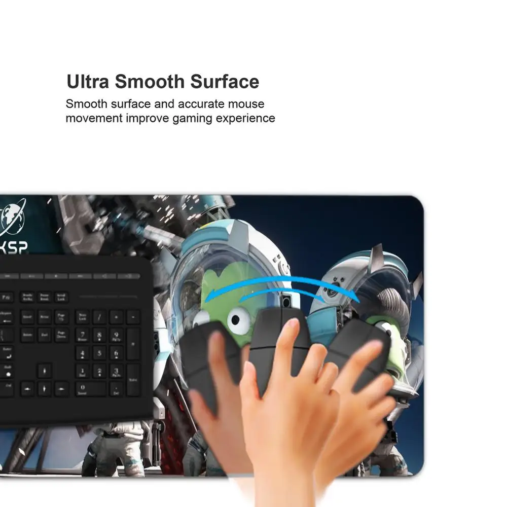 K-Kerbal S-Space P-Program Mouse Pad Gaming Mousepad Speed Desk Mat tappetini da gioco per Laptop per accessori da scrivania per tappeti da ufficio