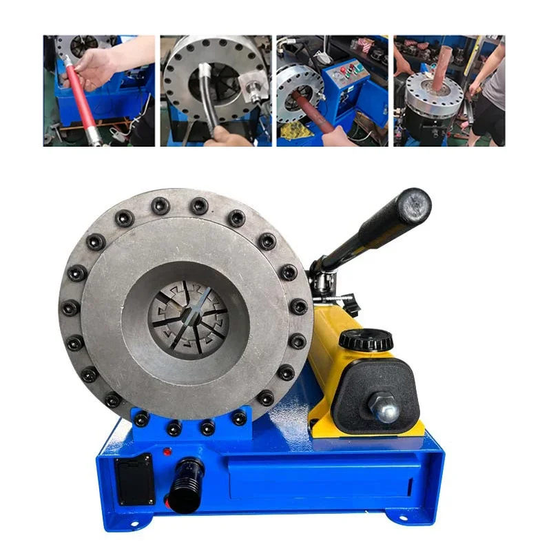 Hot Sale 1/4 Up To 3 Inches High Pressure Hydraulic Press For Hoses Profile Pipe Reducer Machine Aircon Hose Crimping Machine