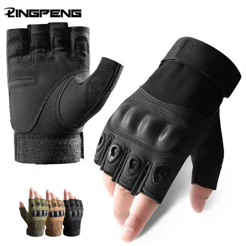 

Outdoor Tactical Gloves Motorcycle Gloves Half Finger Military Men Women Combat Shooting Hunting Fitness Gloves