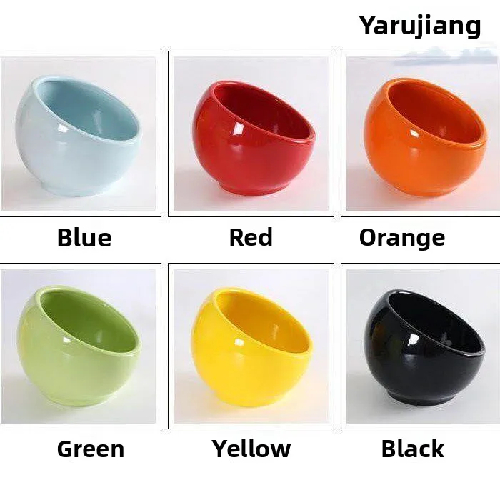 

Commercial Ceramic Triangular Bowl Large Size Self-Service Restaurant Hot Pot Seasoning Soup Bowl Creative Individualized