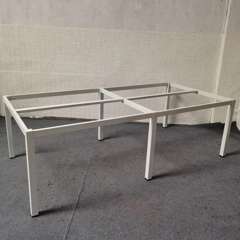 Desk table leg bracket foot, conference table steel frame foot 50 square tube door frame table foot bracket