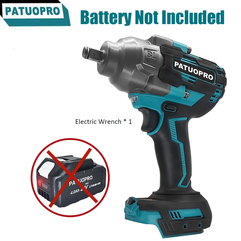 2300N.M Brushless Electric Wrench 1/2 Inch Cordless Wrench Lithium Battery Powered Power Tool For Makita 18V Battery(No Battery)